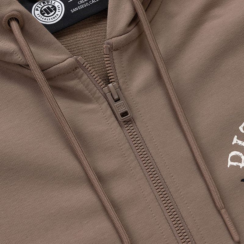 Кофта чоловіча Pitbull Bloodline 2 Sweatshirt Zip Hooded brown savana 7