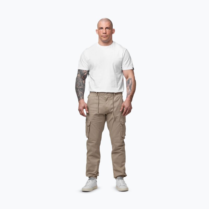 Штани чоловічі Pitbull Proctor Drawstring Jogger Cargo light sand 2