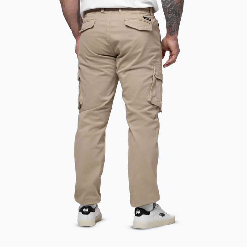Штани чоловічі Pitbull Proctor Drawstring Jogger Cargo light sand 3