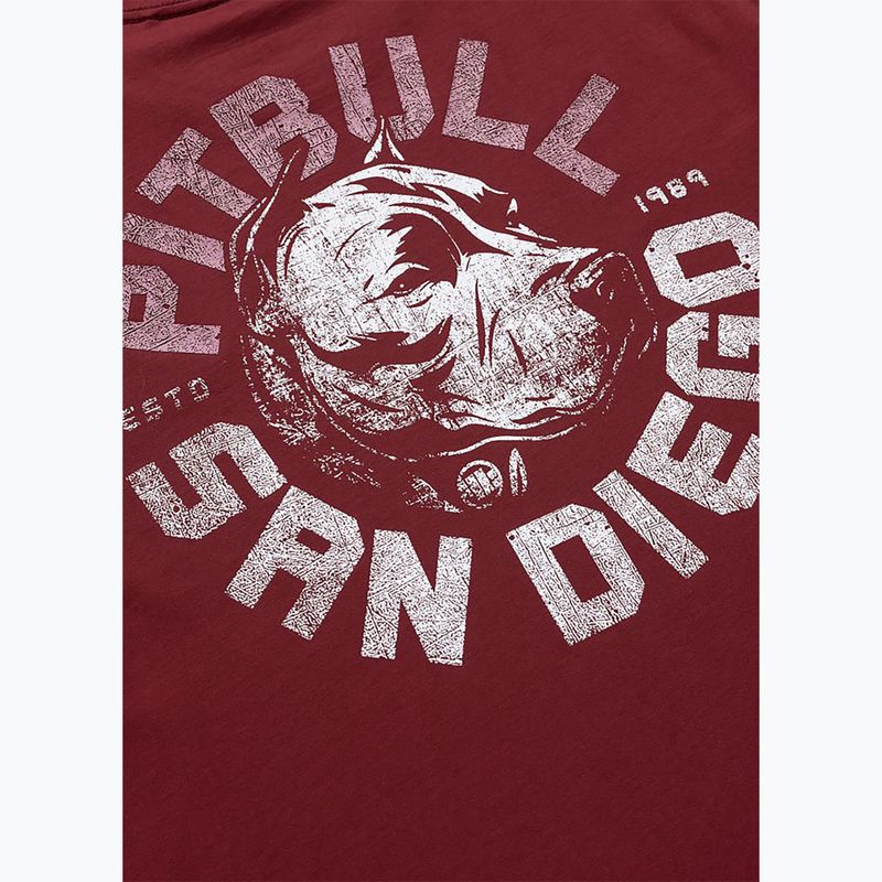 Футболка чоловіча Pitbull Dog SD burgundy 8