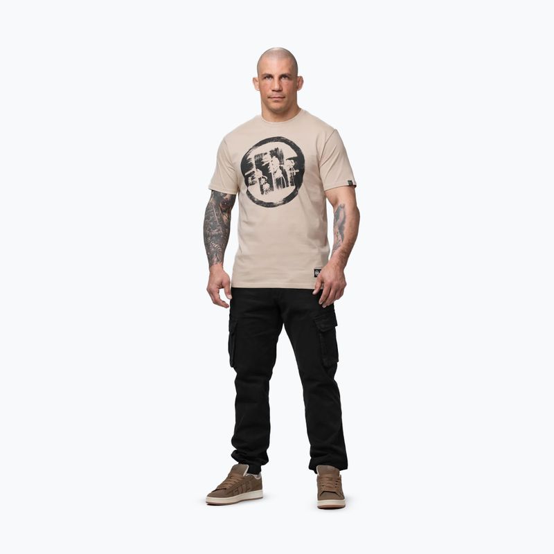 Футболка чоловіча Pitbull Palms ultra light sand logo 2
