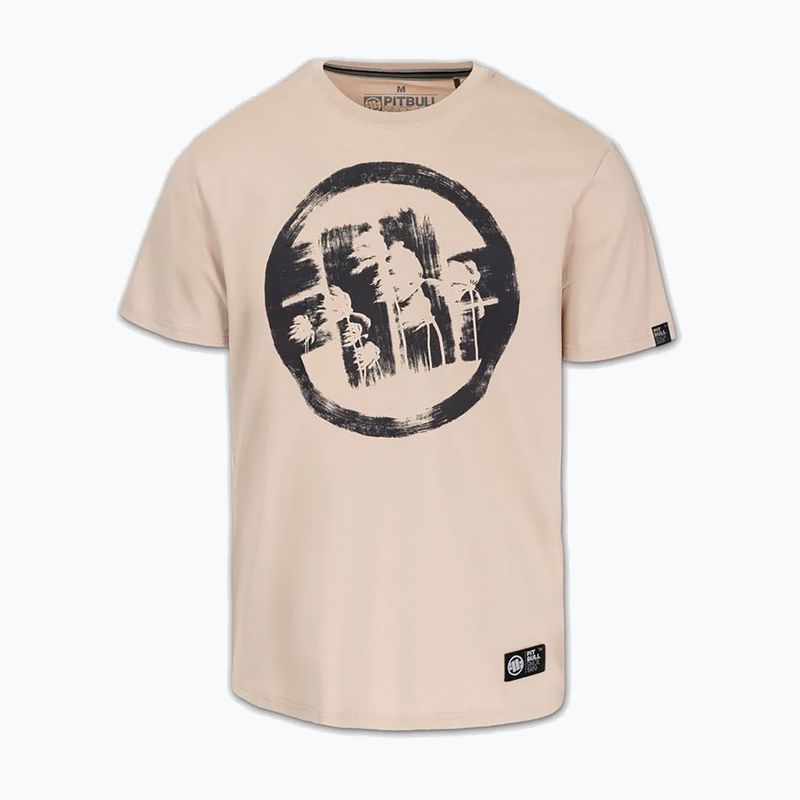 Футболка чоловіча Pitbull Palms ultra light sand logo 4