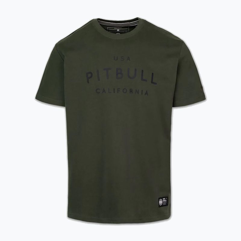 Футболка чоловіча Pitbull USA CAL Big Logo old green 4