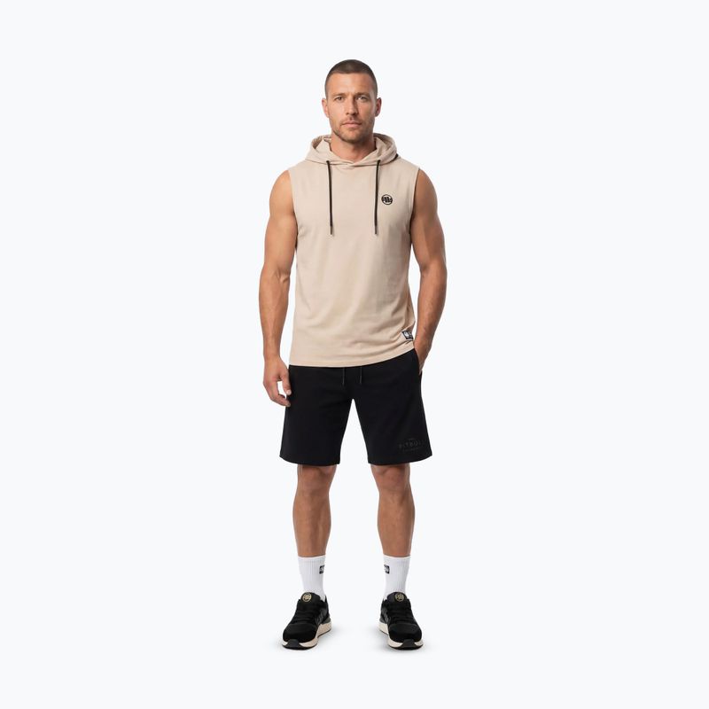 Кофта тренувальна чоловіча Pitbull Mercado Hilltop Sleeveless Hooded pale sand 2