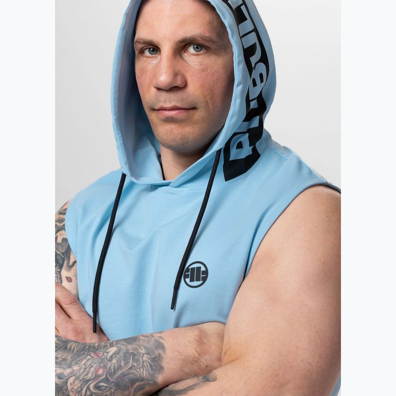 Кофта тренувальна чоловіча Pitbull Mercado Hilltop Sleeveless Hooded light blue 5
