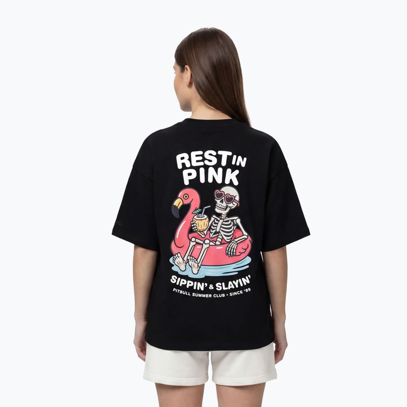 Футболка жіноча Pitbull Rest In Pink Oversize black 3