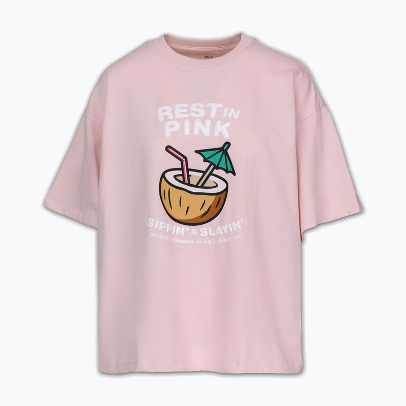 Футболка жіноча Pitbull Rest In Pink Oversize strawberry cream 5
