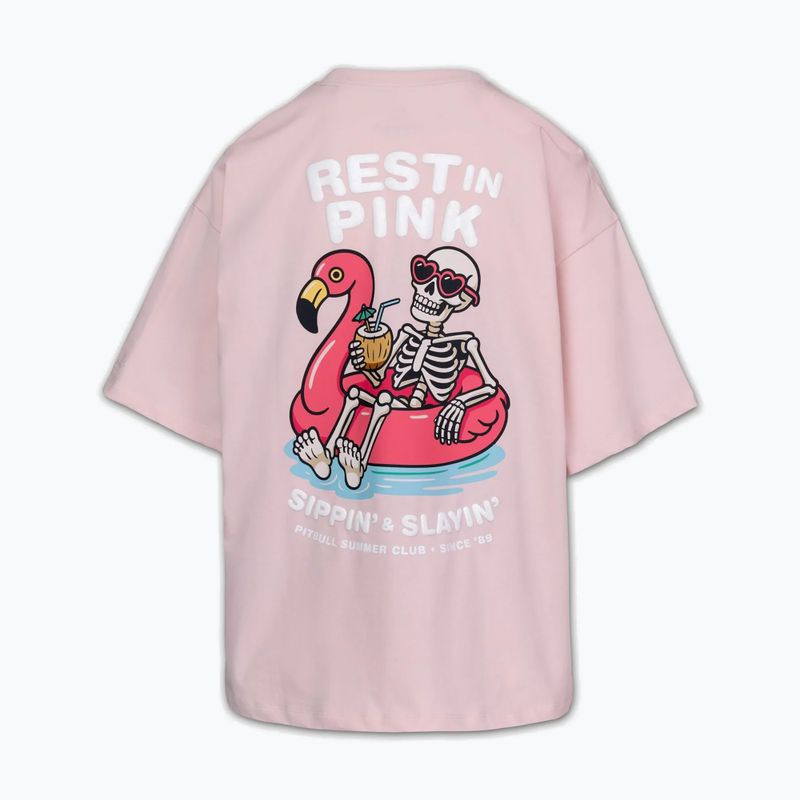 Футболка жіноча Pitbull Rest In Pink Oversize strawberry cream 6