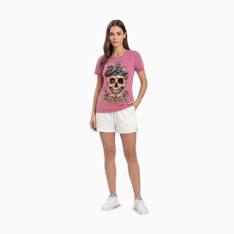 Футболка жіноча Pitbull Dia De Los Perros washed pink 2