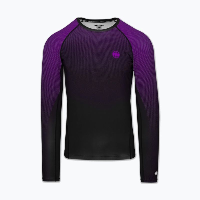 Чоловіча рашгард з довгим рукавом Pitbull Belt Rashguard purple 3
