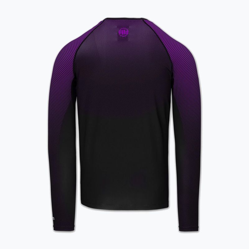 Чоловіча рашгард з довгим рукавом Pitbull Belt Rashguard purple 4