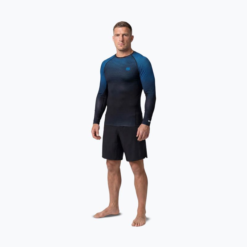 Чоловіча рашгард з довгим рукавом Pitbull Belt Rashguard blue 2