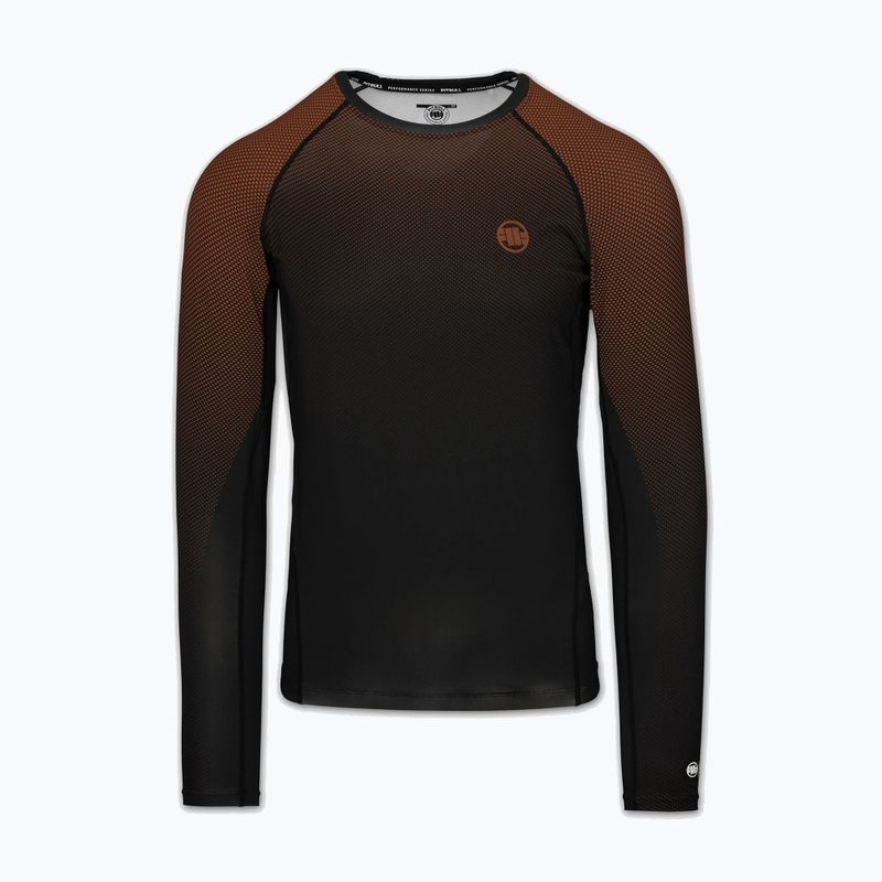 Чоловіча рашгард з довгим рукавом Pitbull Belt Rashguard brown 3