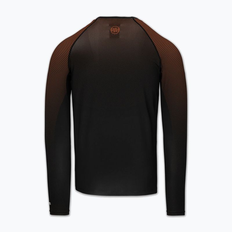 Чоловіча рашгард з довгим рукавом Pitbull Belt Rashguard brown 4