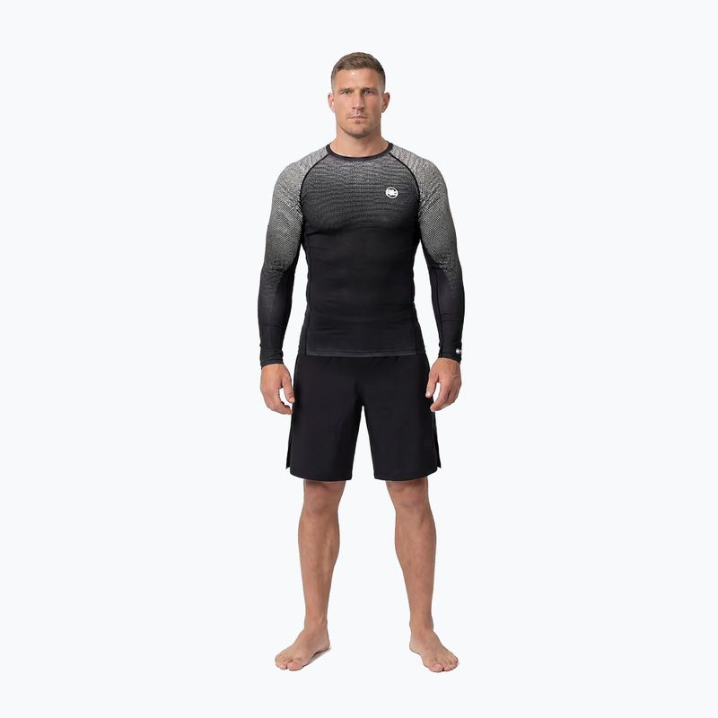 Чоловіча рашгард з довгим рукавом Pitbull Belt Rashguard black 2