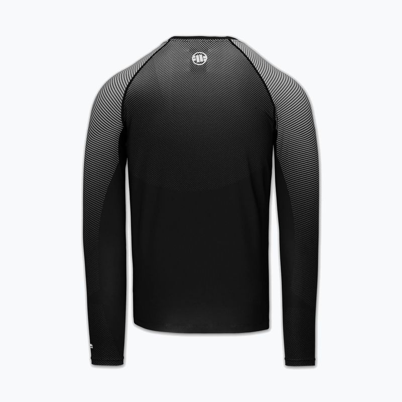Чоловіча рашгард з довгим рукавом Pitbull Belt Rashguard black 4
