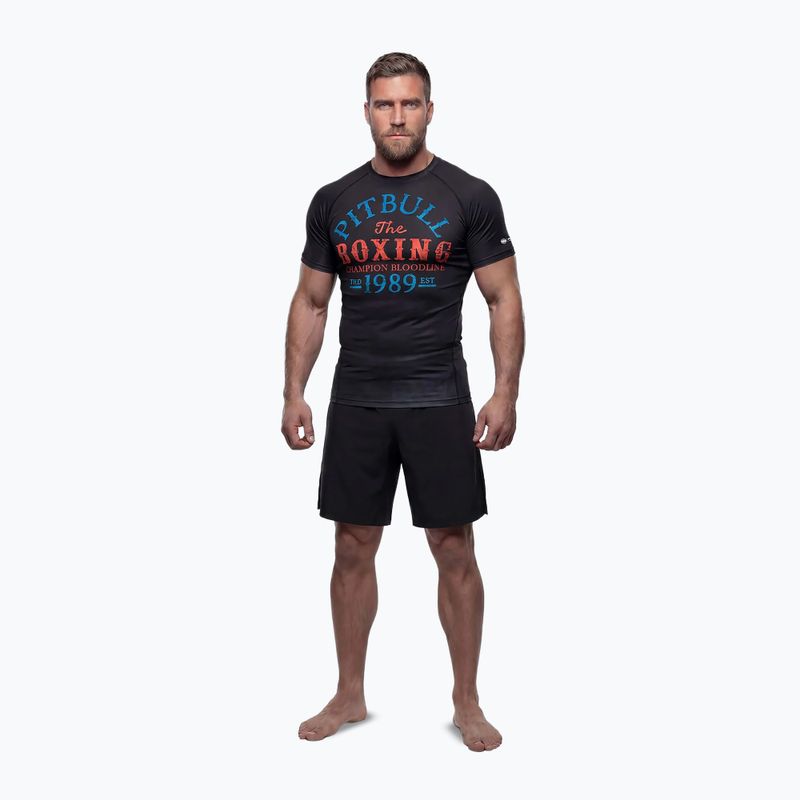 Чоловіча рашгард з довгим рукавом Pitbull Champion Bloodline Rashguard black 2