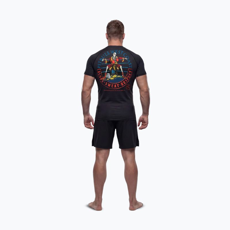 Чоловіча рашгард з довгим рукавом Pitbull Champion Bloodline Rashguard black 3