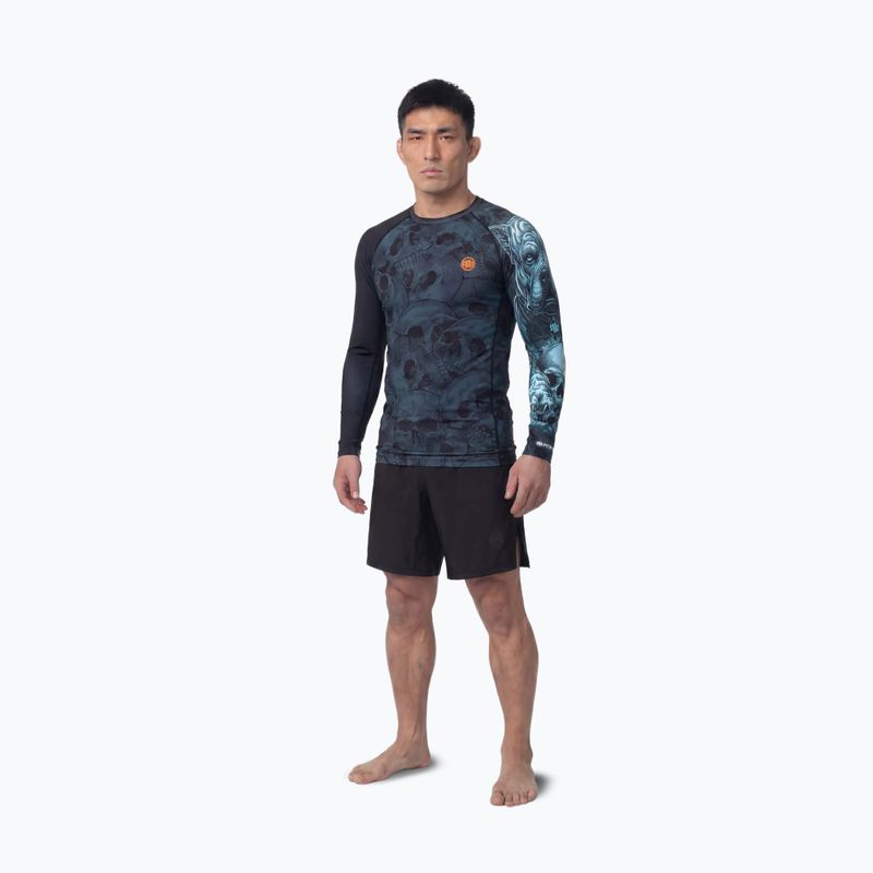 Чоловіча рашгард з довгим рукавом Pitbull Guardian Angel Rashguard black 2