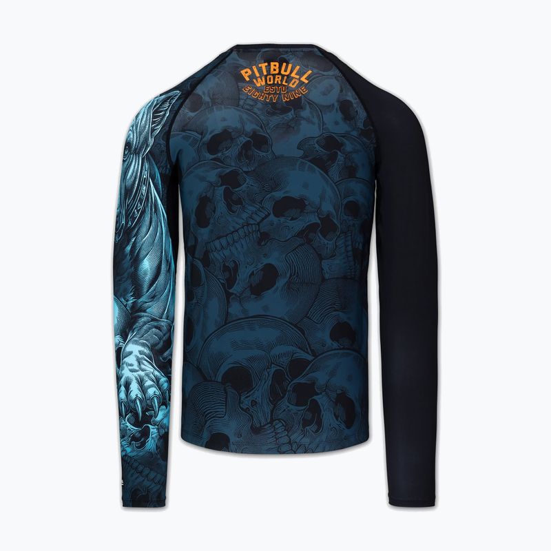 Чоловіча рашгард з довгим рукавом Pitbull Guardian Angel Rashguard black 4