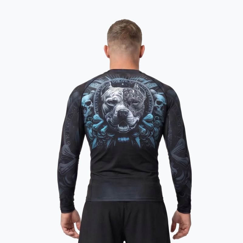 Чоловіча рашгард з довгим рукавом Pitbull World Rashguard black 3