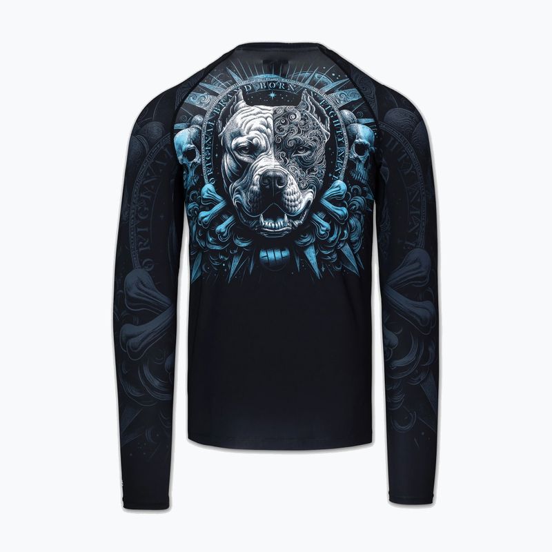 Чоловіча рашгард з довгим рукавом Pitbull World Rashguard black 6