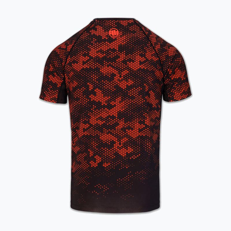 Рашгард чоловічий Pitbull Hex Camo Hilltop Rashguard red 4