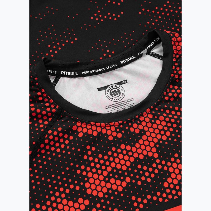 Рашгард чоловічий Pitbull Hex Camo Hilltop Rashguard red 5