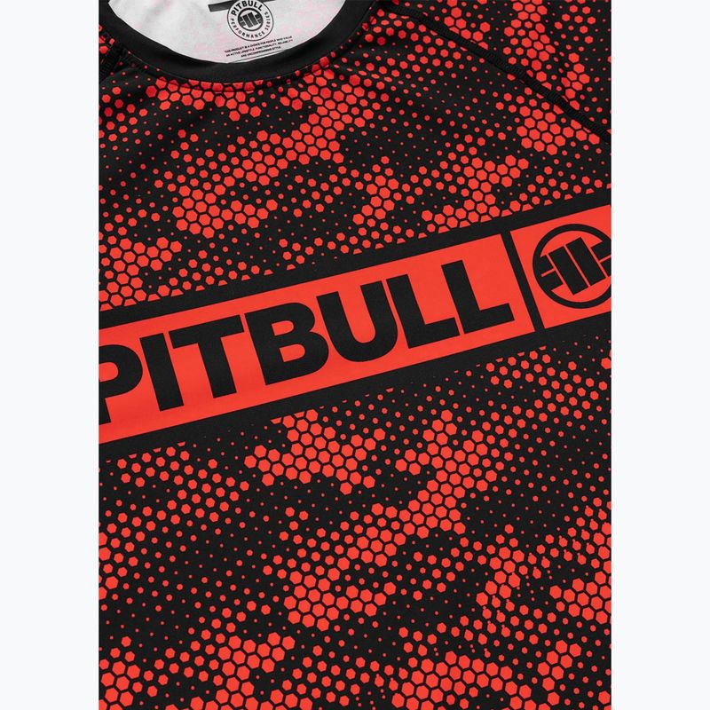Рашгард чоловічий Pitbull Hex Camo Hilltop Rashguard red 6