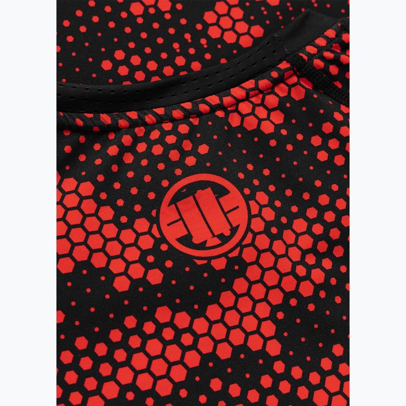 Рашгард чоловічий Pitbull Hex Camo Hilltop Rashguard red 7