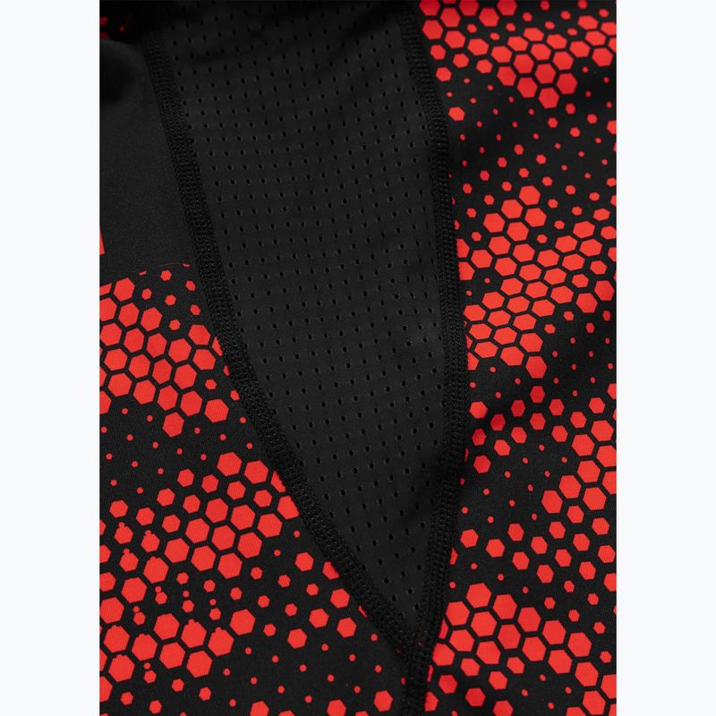 Рашгард чоловічий Pitbull Hex Camo Hilltop Rashguard red 9