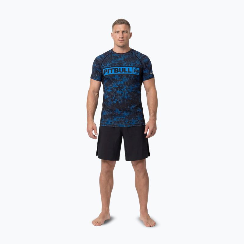 Рашгард чоловічий Pitbull Hex Camo Hilltop Rashguard blue 2