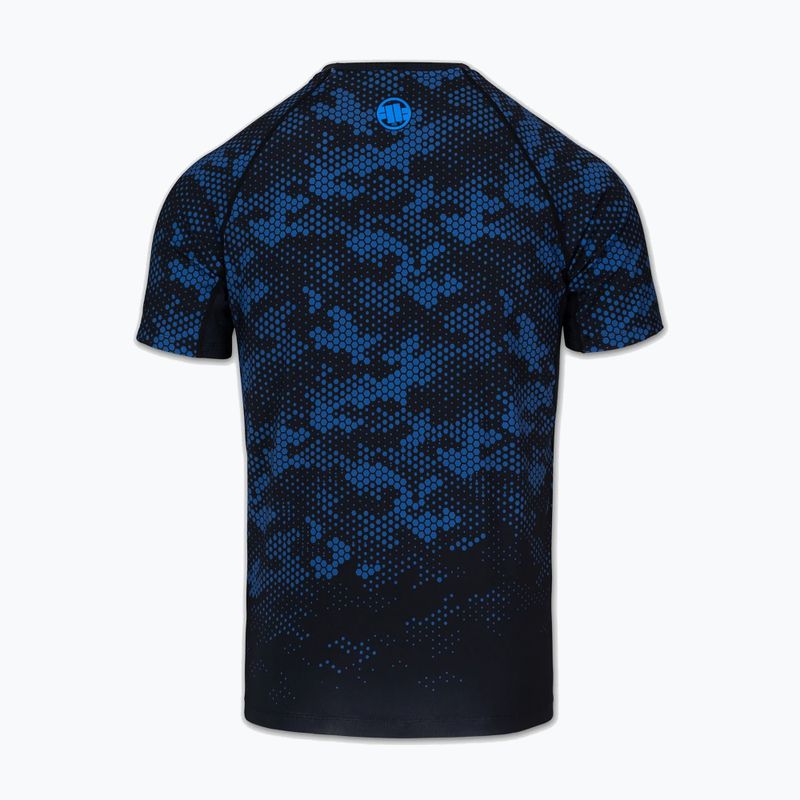Рашгард чоловічий Pitbull Hex Camo Hilltop Rashguard blue 4