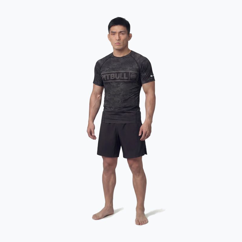 Рашгард чоловічий Pitbull Hex Camo Hilltop Rashguard black 2