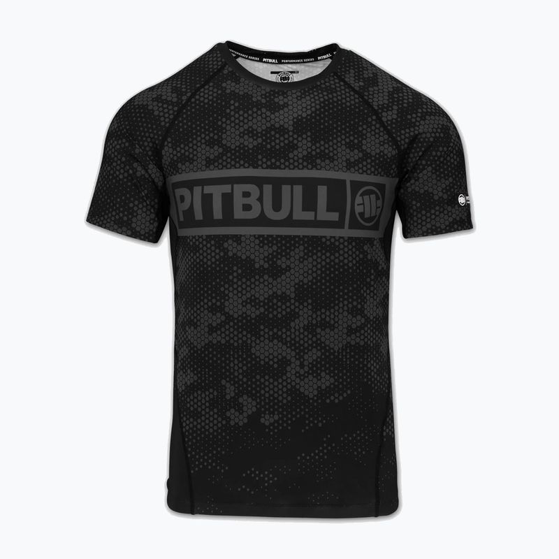 Рашгард чоловічий Pitbull Hex Camo Hilltop Rashguard black 3