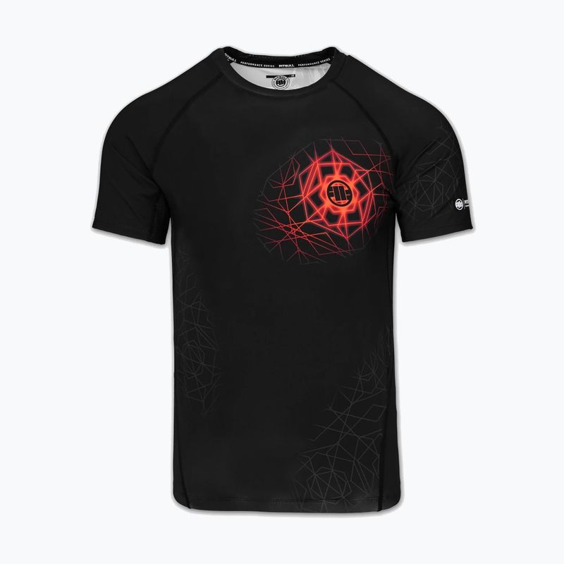 Рашгард чоловічий Pitbull Ray Rashguard fluo/red 3