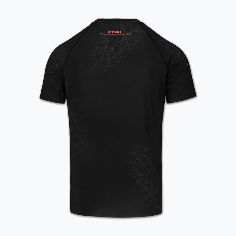 Рашгард чоловічий Pitbull Ray Rashguard fluo/red 4