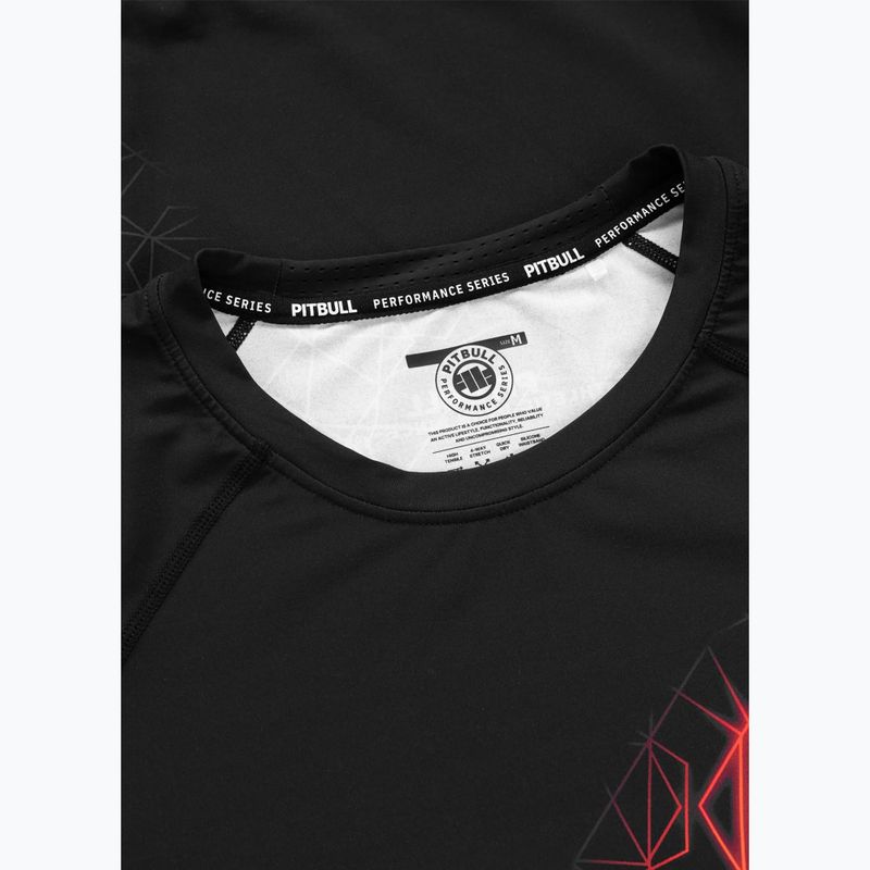 Рашгард чоловічий Pitbull Ray Rashguard fluo/red 7