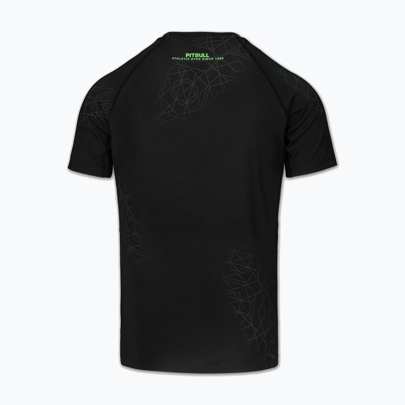 Рашгард чоловічий Pitbull Ray Rashguard fluo green 4