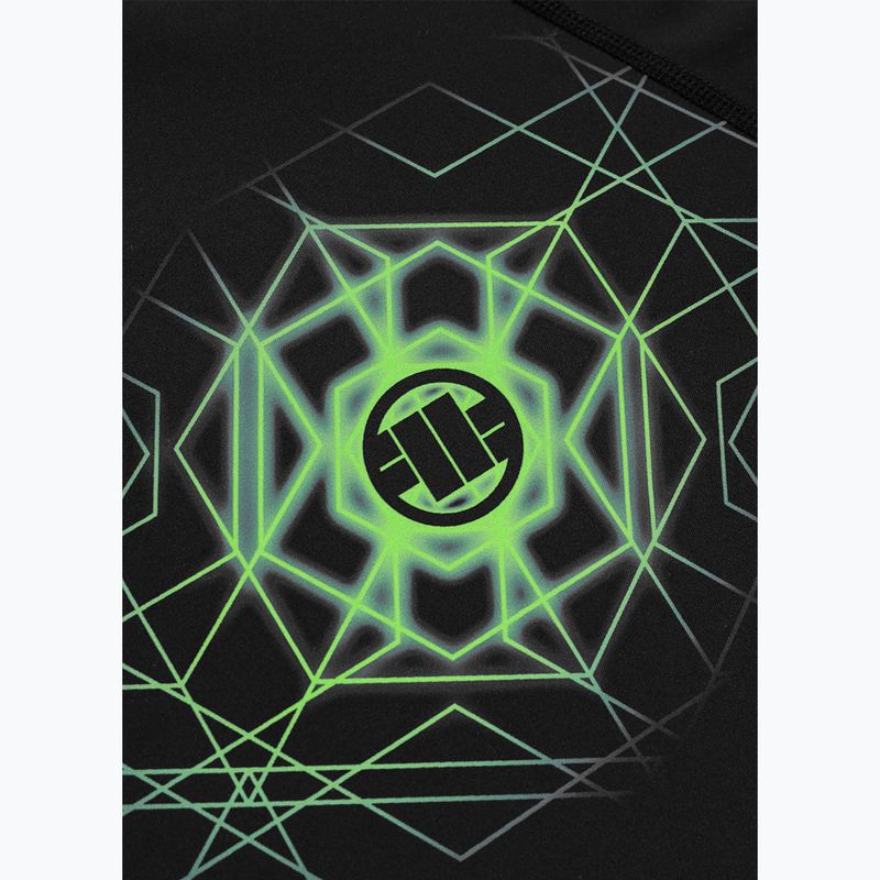 Чоловіча рашгард з довгим рукавом Pitbull Ray Rashguard fluo green 6