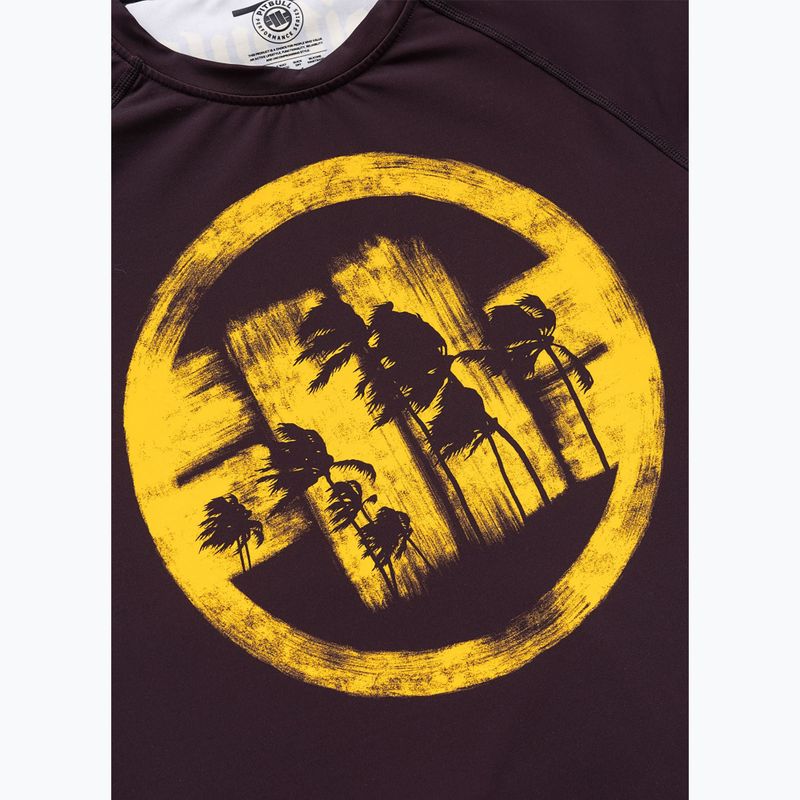 Футболка чоловіча Pitbull Rashguard Logo Palms brown 6