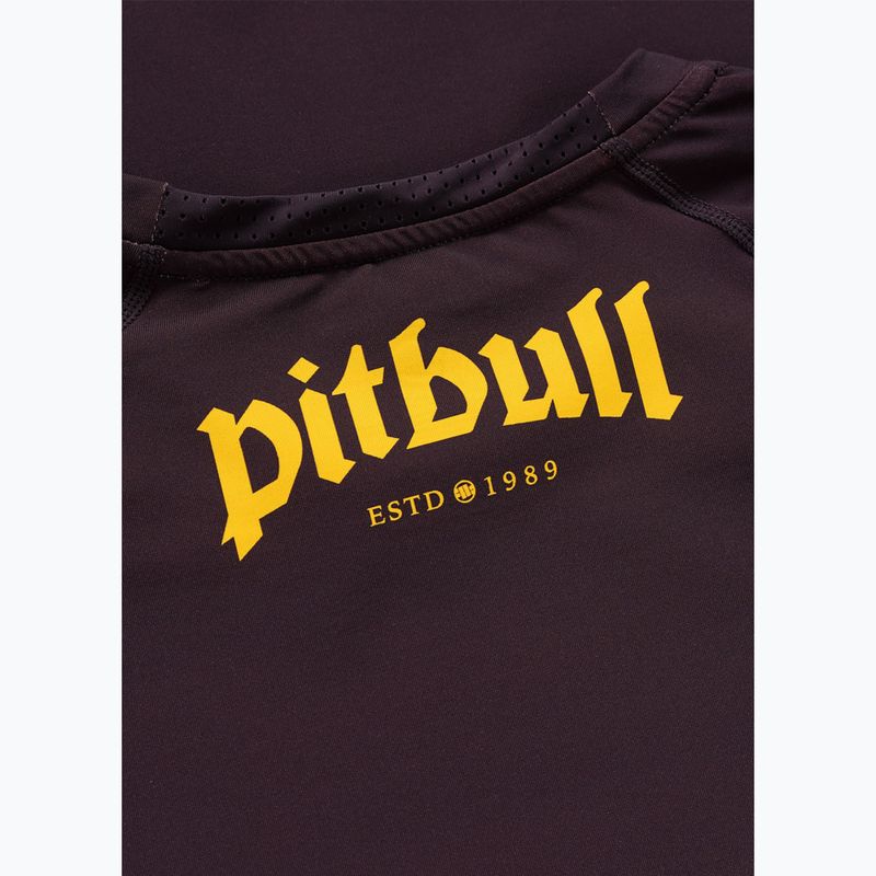 Футболка чоловіча Pitbull Rashguard Logo Palms brown 7