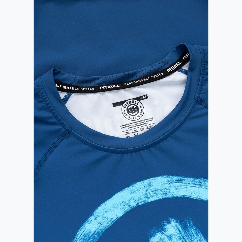 Футболка чоловіча Pitbull Rashguard Logo Palms blue 5