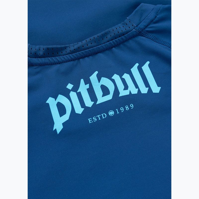 Футболка чоловіча Pitbull Rashguard Logo Palms blue 7