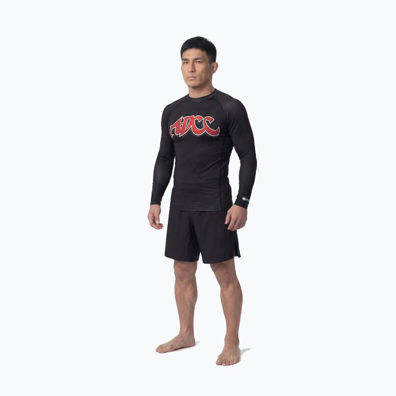 Чоловіча рашгард з довгим рукавом Pitbull ADCC Rashguard black 2