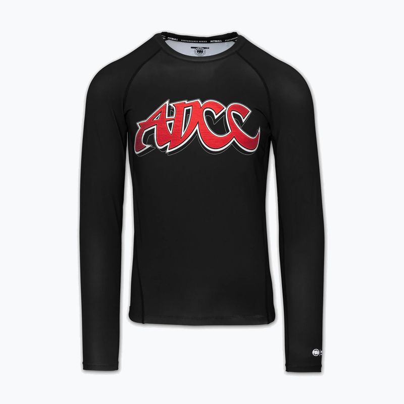 Чоловіча рашгард з довгим рукавом Pitbull ADCC Rashguard black 3