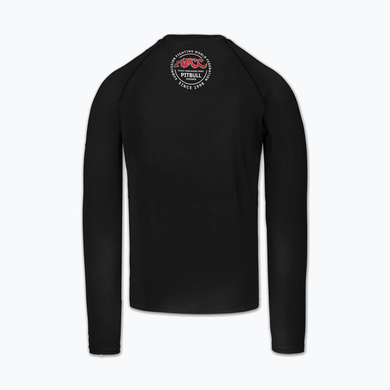 Чоловіча рашгард з довгим рукавом Pitbull ADCC Rashguard black 4
