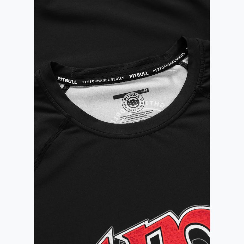 Чоловіча рашгард з довгим рукавом Pitbull ADCC Rashguard black 5
