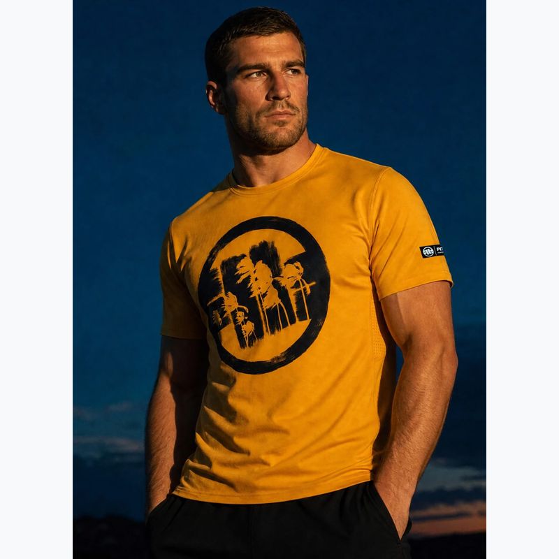 Футболка чоловіча Pitbull Palms mesh yellow logo 11