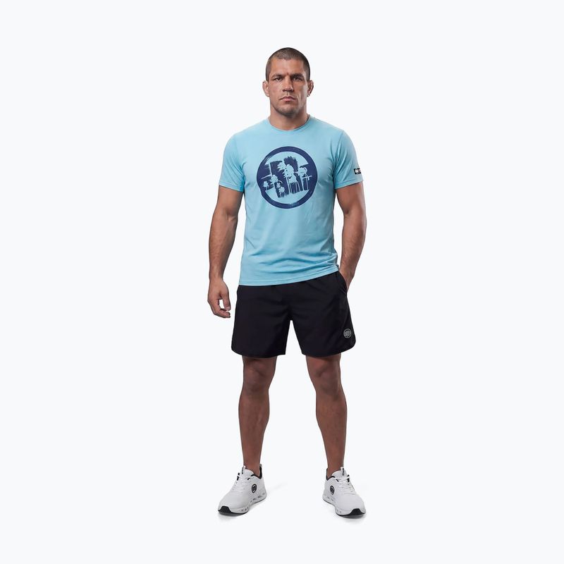 Футболка чоловіча Pitbull Palms mesh light blue logo 2
